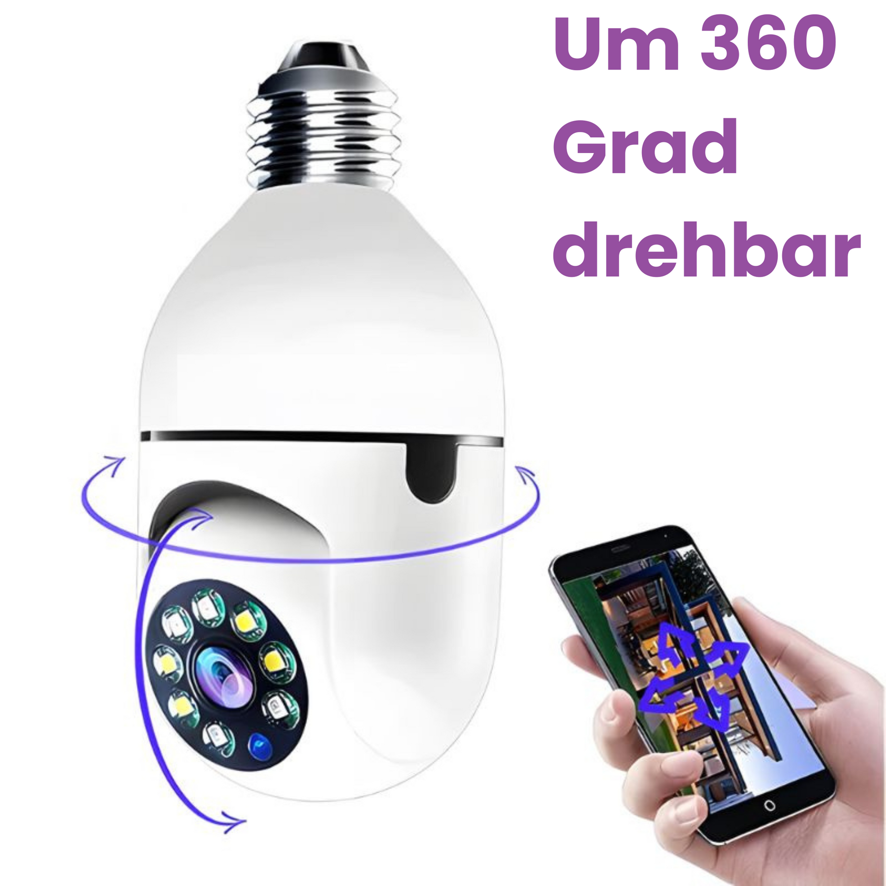 360°-WLAN-Überwachungskamera – SecurityMax