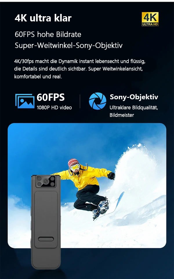 🔥 Neue HD 1080P Kamera mit Geräuschreduktion